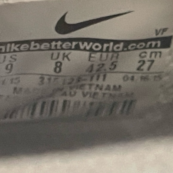 White OG, vintage Air Jordan Nike size 9 high top - Picture 5 of 14